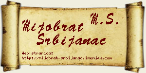 Mijobrat Srbijanac vizit kartica